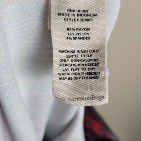 Soft Surroundings Size L Abstract Super Slim Buenaventura Leggings Multicolor - Picture 11 of 12